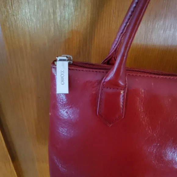 HOBO International Red Leather Shoulder Bag GUC - Picture 8 of 14